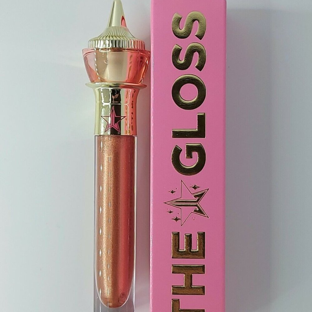 JEFFREE STAR COSMETICS CRYSTAL CLIMAX LIP GLOSS LIPGLOSS COPPER METALLIC WARM